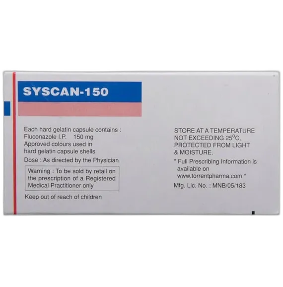 syscan 150mg capsule 1's